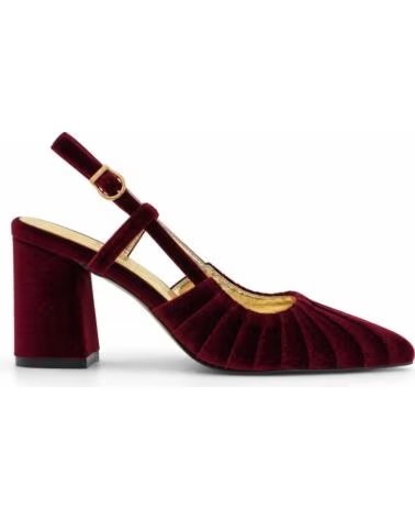 MONTEVITA CASCAISNA DÉCOLLETÉ IN VELLUTO BORDEAUX BURGUNDY