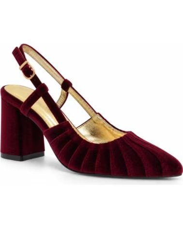 MONTEVITA CASCAISNA DÉCOLLETÉ IN VELLUTO BORDEAUX BURGUNDY