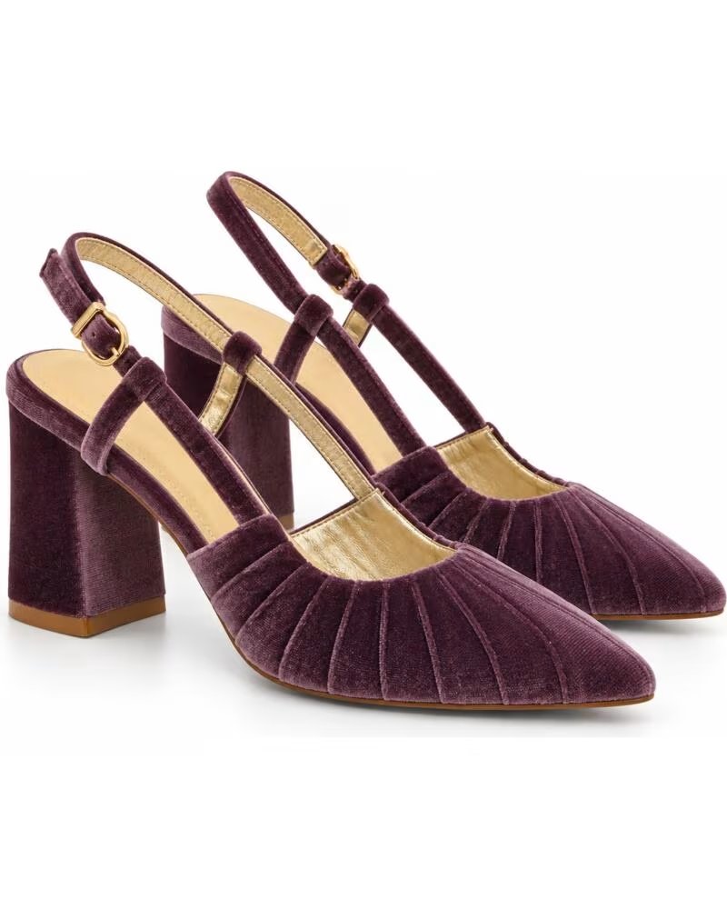 MONTEVITA CASCAISNA DÉCOLLETÉ IN VELLUTO VIOLA PURPLE
