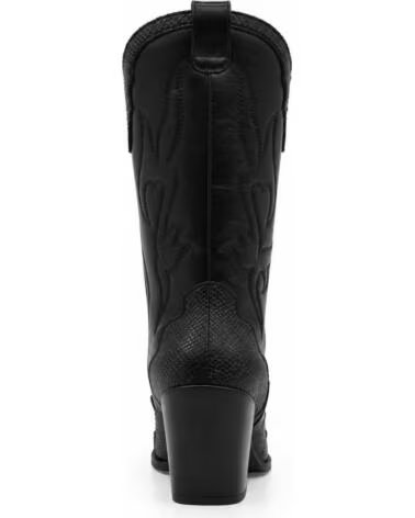 MONTEVITA DOVERZA SCHWARZE COWBOYSTIEFEL MIT ABSATZ BLACK