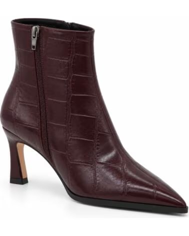 MONTEVITA GANDIANA STIVALETTI CON TACCO BORDEAUX BURGUNDY