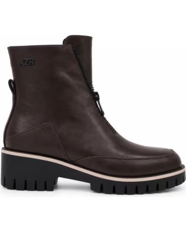 MONTEVITA GIRONAZA DAMEN STIEFELETTEN MIT FRONTREISSVERSCHLUSS UND PROFILSOHLE BROWN