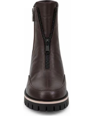 MONTEVITA GIRONAZA DAMEN STIEFELETTEN MIT FRONTREISSVERSCHLUSS UND PROFILSOHLE BROWN
