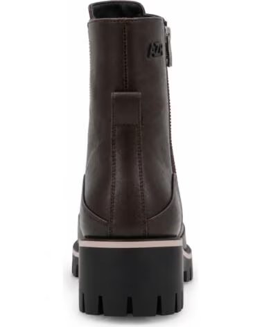 MONTEVITA GIRONAZA DAMEN STIEFELETTEN MIT FRONTREISSVERSCHLUSS UND PROFILSOHLE BROWN