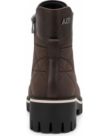 MONTEVITA IBIZA STIVALETTI DA DONNA MARRONI CON ZIP E SUOLA CARRARMATO BROWN