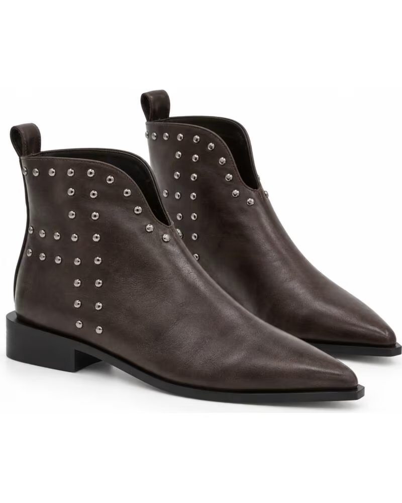 MONTEVITA LECCEZA BOTINES DE MUJER CON TACHUELAS BROWN