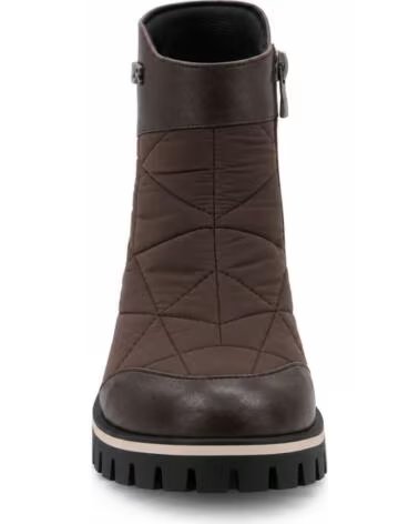 MONTEVITA IBIZA STIVALETTI DA DONNA MARRONI CON ZIP E SUOLA CARRARMATO BROWN
