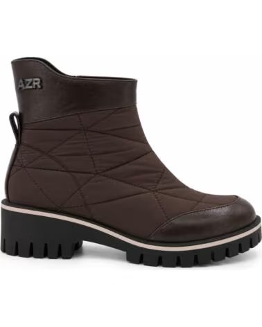 MONTEVITA IBIZA STIVALETTI DA DONNA MARRONI CON ZIP E SUOLA CARRARMATO BROWN