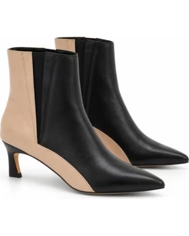 MONTEVITA JEREZNA BOTINES DE PIEL COMBINADOS BLACK