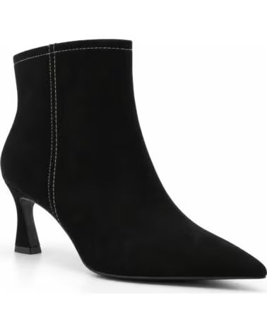 MONTEVITA LUCCANA BOTAS DE SALTO EM CAMURÇA PRETA BLACK