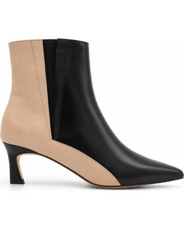 MONTEVITA JEREZNA BOTINES DE PIEL COMBINADOS BLACK