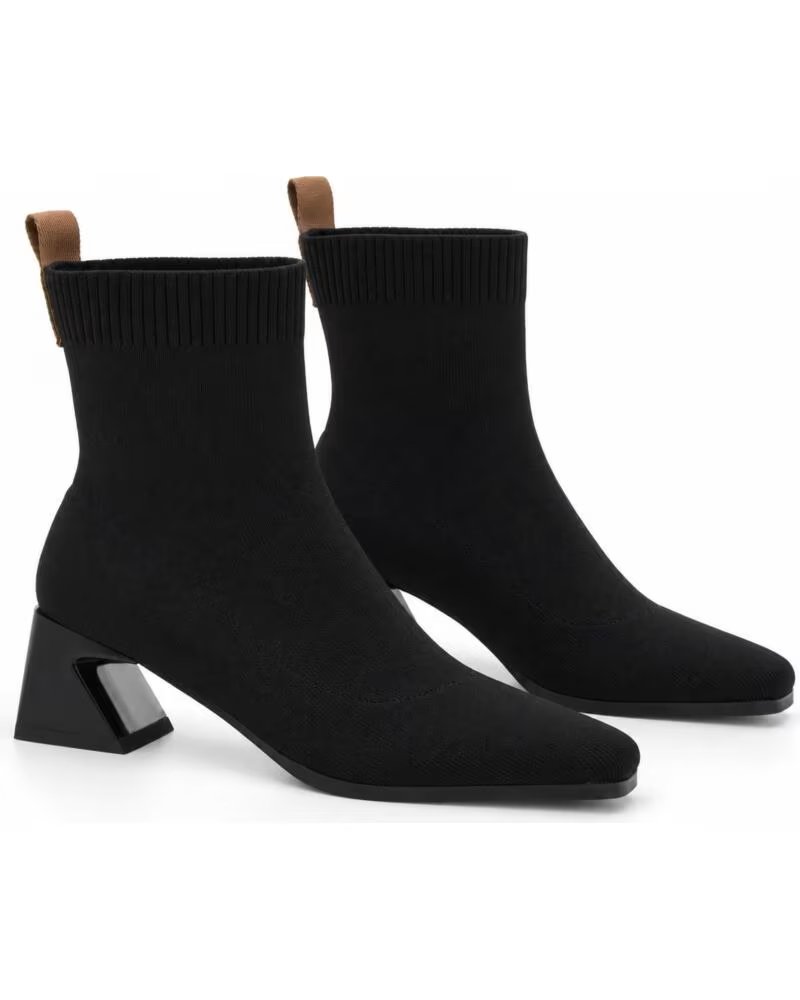 MONTEVITA MARBELLAZA SCHWARZE STIEFELETTEN MIT ABSATZ BLACK