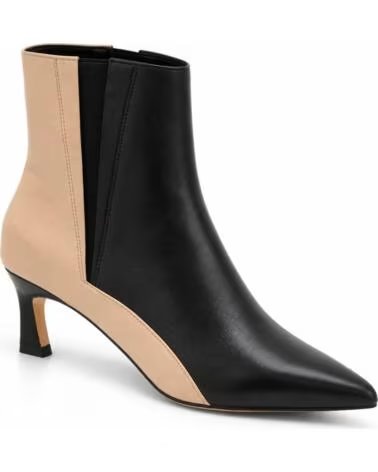 MONTEVITA JEREZNA BOTINES DE PIEL COMBINADOS BLACK