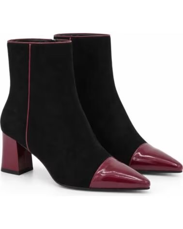 MONTEVITA MALAGA ABSATZSTIEFELETTEN IN BORDEAUX UND SCHWARZ BURGUNDY