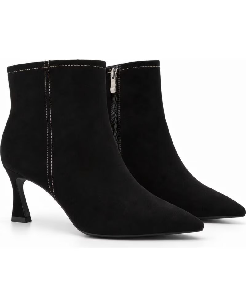 MONTEVITA LUCCANA BOTAS DE SALTO EM CAMURÇA PRETA BLACK
