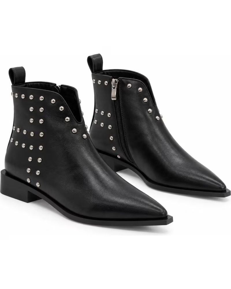 MONTEVITA LECCEZA BOTAS PRETAS COM TACHAS E BICO FINO BLACK