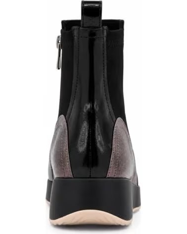 MONTEVITA MENORCANA LEDER STIEFELETTEN MIT PLATEAU BLACK