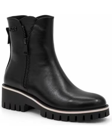 MONTEVITA FARONA STIVALETTI IN PELLE NERI DA DONNA BLACK
