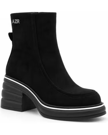 MONTEVITA MILANZA STIEFELETTEN MIT BLOCKABSATZ UND PLATEAU IN SCHWARZ BLACK
