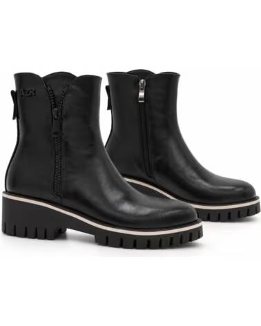 MONTEVITA FARONA STIVALETTI IN PELLE NERI DA DONNA BLACK