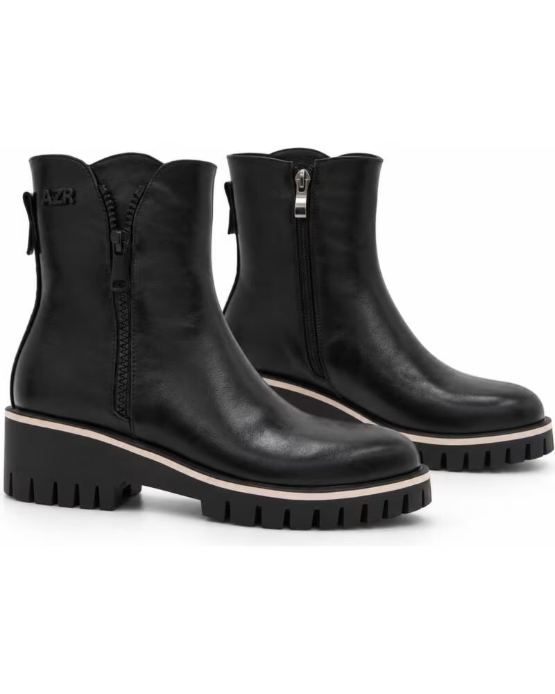 MONTEVITA FARONA STIVALETTI IN PELLE NERI DA DONNA BLACK