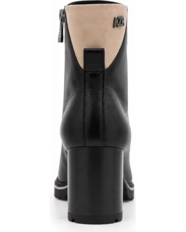 MONTEVITA FLORENCIA BLACK STIVALETTI IN PELLE CON TACCO E ZIP