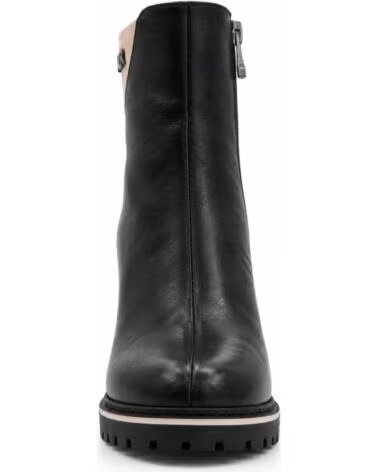 MONTEVITA FLORENCIA BLACK STIVALETTI IN PELLE CON TACCO E ZIP