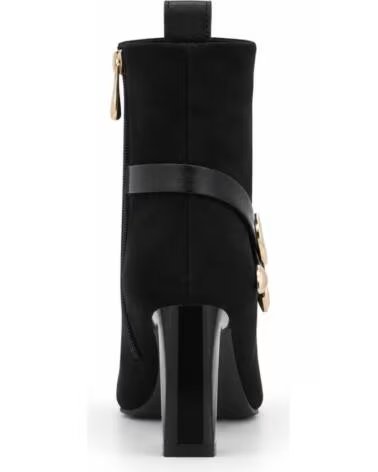 MONTEVITA LORETOZA SCHWARZE STIEFELETTEN MIT ABSATZ UND SCHNALLE BLACK