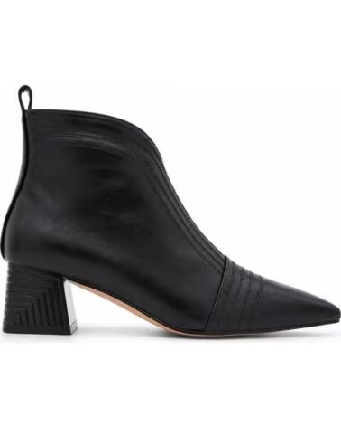 MONTEVITA LIVORNO BLACK BOTINS EM PELE PRETA PARA MULHER