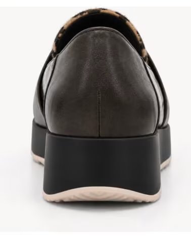 MONTEVITA PARMAZA BROWN ZAPATOS DE CUÑA CON ESTAMPADO DE LEOPARDO