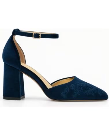 MONTEVITA SALERNO PUMPS MIT BLOCKABSATZ IN NACHTBLAU BLUE