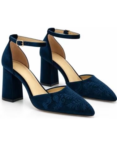 MONTEVITA SALERNO PUMPS MIT BLOCKABSATZ IN NACHTBLAU BLUE
