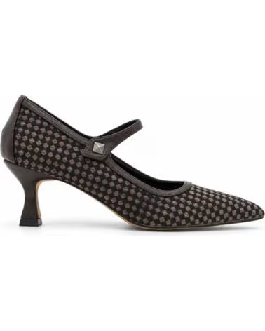 MONTEVITA PISA ZAPATOS DE TACÓN CON PATRÓN A CUADROS BROWN