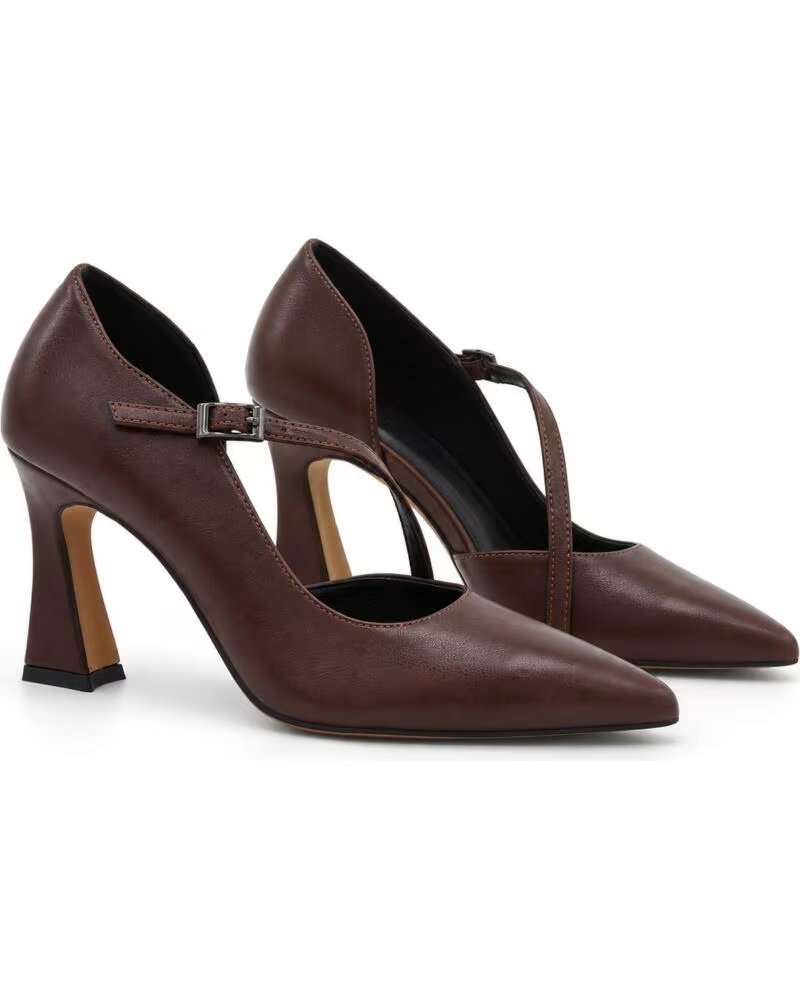 MONTEVITA SEGOVIANA PUMPS BRAUN MIT RIEMEN BROWN