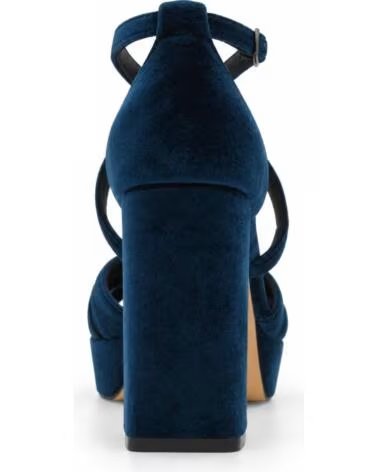 SANDALI CON TACCO MONTEVITA BARINA IN VELLUTO BLU BLUE