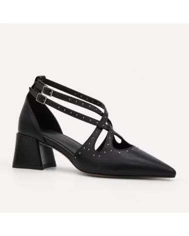 MONTEVITA SIENAZA SAPATOS DE SALTO COM TACHAS BLACK