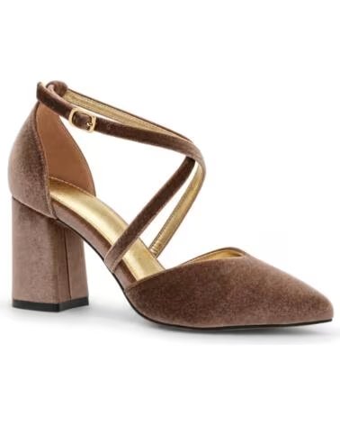 MONTEVITA BAEZA DÉCOLLETÉ IN VELLUTO TAUPE