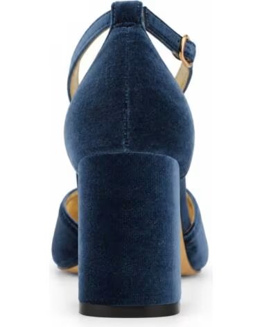 MONTEVITA SCARPE CON TACCO IN VELLUTO BLU BAEZA BLUE