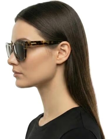 DKNY Gafas de Sol Mujer Rectangulares de Acetato DK529S HAVANA-VERDE