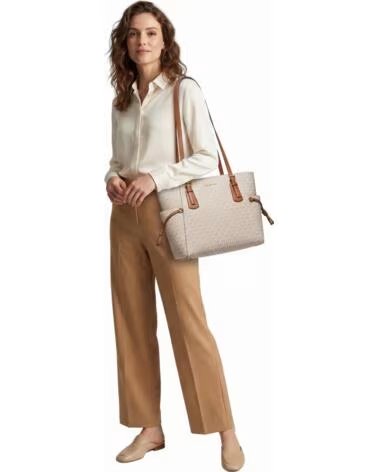 MICHAEL KORS BOLSO MUJER TOTE VOYAGER LARGE SIGNATURE 35T5GV6T9B BEIGE