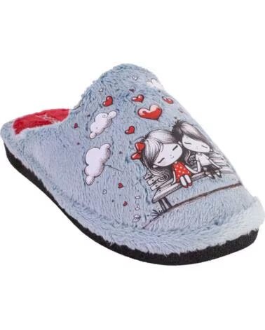 BEREVERE 6505 ZAPATILLAS DE CASA DE MUJER AZUL