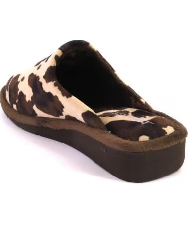 BEREVERE 6529 ZAPATILLAS DE CASA DE MUJER MARRON