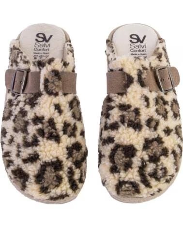 SALVI 29L-000 IRBIS Zapatillas de casa de mujer leopardo LEOPARDO