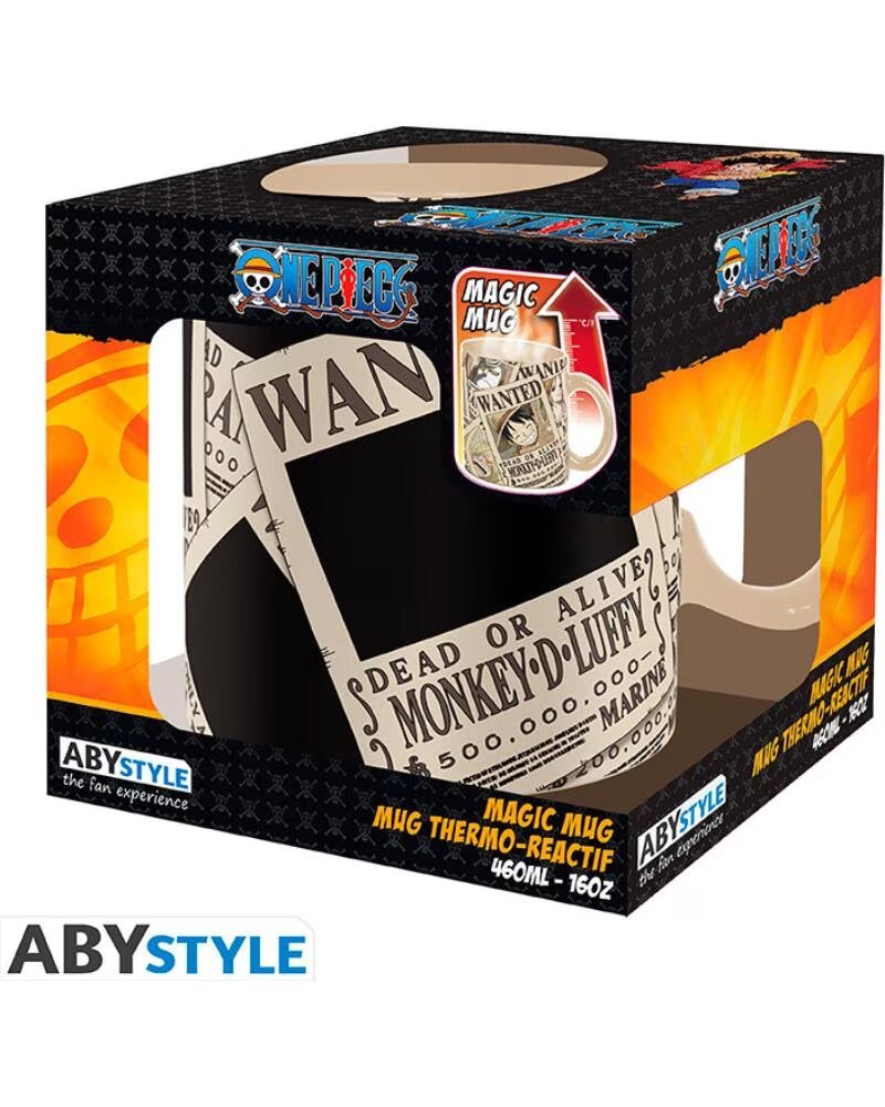 ABYSTYLE CANECA TERMO SENSÍVEL ONE PIECE WANTED