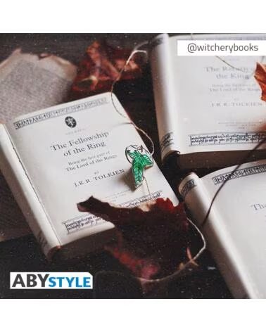 ABYSTYLE Pin 3d el senor de los anillos hoja de lorien