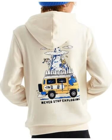 THE NORTH FACE BEDRUCKTER KAPUZENPULLOVER NF0A8JGZQLI BLANCO
