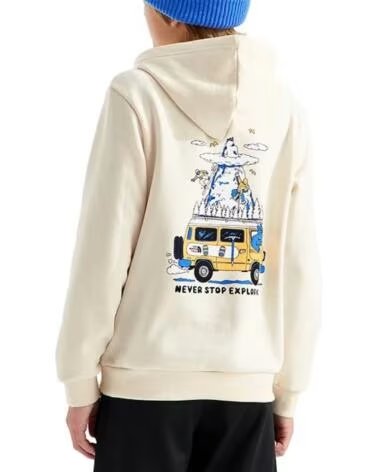 THE NORTH FACE BEDRUCKTER KAPUZENPULLOVER NF0A8JGZQLI BLANCO