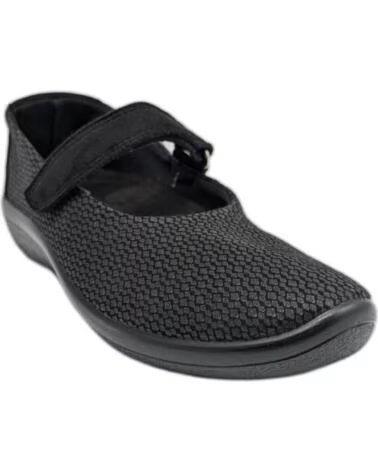 ARCOPEDICO ESTRELA SCHWARZE LYCRA MARY JANE SCHUHE NEGRO