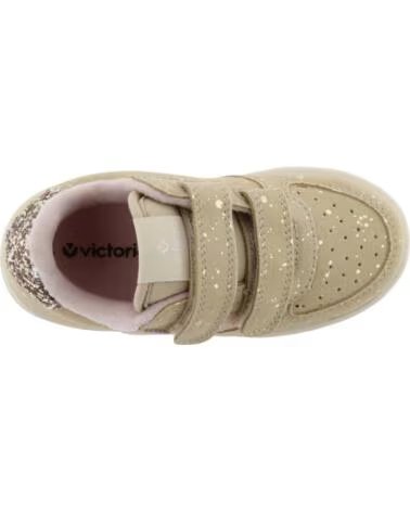 VICTORIA ZAPATILLAS NIÑA TIEMPO TIRAS SERRAJE FANTASÍA 1124131 BEIGE