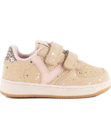 VICTORIA ZAPATILLAS NIÑA TIEMPO TIRAS SERRAJE FANTASÍA 1124131 BEIGE